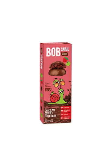 Bob Snail Przek�ska jab�kowo-truskawkowa w mlecznej czekoladzie 30 g
