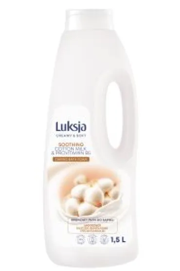 Luksja P�yn do k�pieli Creamy&soft Mleczko Bawe�niane I Prowitamina B5 1.5 l