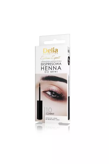 Delia Jednosk�adnikowa ekspresowa henna do brwi 1.0 Czarny 6 ml