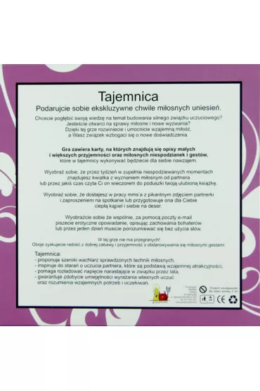 Tajemnica - mi�osna gra karciana