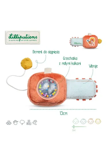 Grzechotka pi�a Lew Jack 3 m+ Lilliputiens