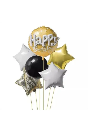 Mk Trade Zestaw balon�w „Happy Birthday” z�oty