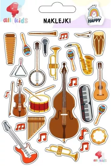 All4Kids Naklejki dla dzieci Instrumenty muzyczne