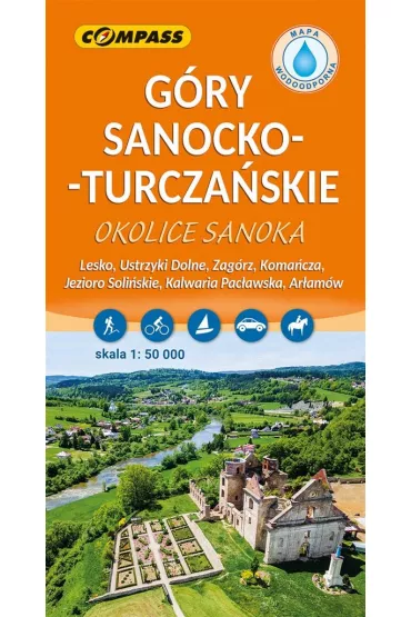 G�ry Sanocko-Turcza�skie. Okolice Sanoka mapa laminowana skala 1 : 50 000
