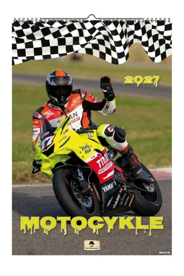 Kalendarz 2027 A3 �cienny motocykle