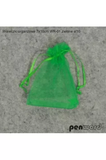 Penword Woreczki organzowe zielone 7x10cm