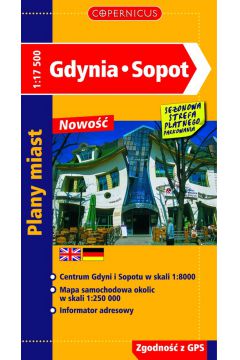 Gdynia Sopot plany miast 1:17 500