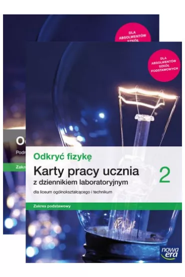 Pakiet Odkry fizyk 2. Podrcznik i Karty pracy ucznia z dziennikiem laboratoryjnym dla liceum oglnoksztaccego i technikum. Zakres podstawowy. Szkoa ponadpodstawowa - Marcin Braun, Weronika liwa, Bartomiej Piotrowski, Izabela  Kondratowicz