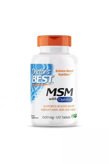 Doctors Best MSM with OptiMSM Vegan - suplement diety 120 tab.