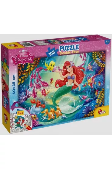 Puzzle dwustronne 108 el. Ksi�niczki Lisciani