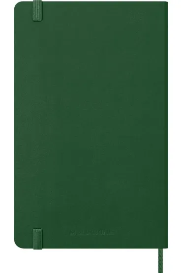 Kalendarz 2026 12M Moleskine L twarda oprawa dzienny Myrtle Green 13x21cm