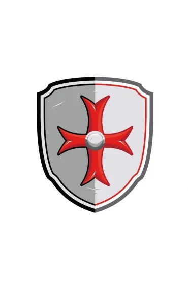 Tarcza rycerska z krzy�em malta�skim Papo