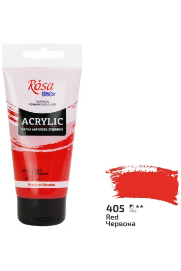 Rosa Farba akrylowa red 405 75ml 75 ml