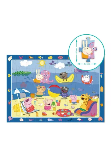 Puzzle obserwacyjne 50 el. �winka Peppa. Wakacje Dodo