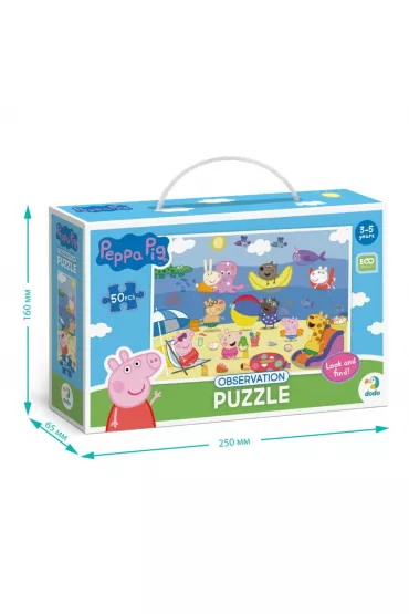 Puzzle obserwacyjne 50 el. �winka Peppa. Wakacje Dodo