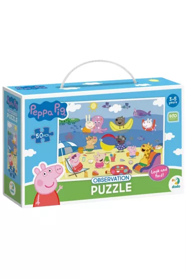 Puzzle obserwacyjne 50 el. �winka Peppa. Wakacje Dodo