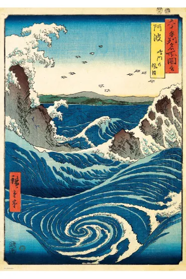 Puzzle 1000 el. Naruto Whirlpool, Hiroshige Utagawa Eurographics