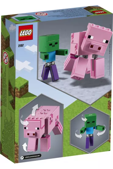 LEGO Minecraft BigFig �winka i ma�y zombie 21157