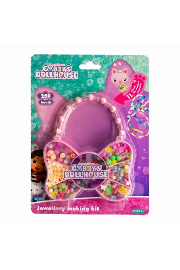 Zestaw koralik�w Gabby's Dollhouse Motyl 250 szt. + 2m gumki Astra