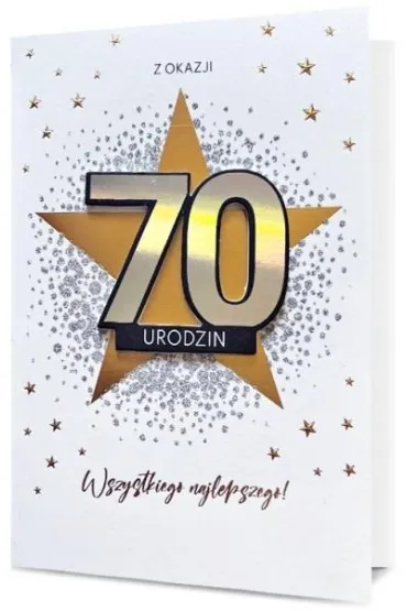 Pan Dragon Karnet Urodziny 70