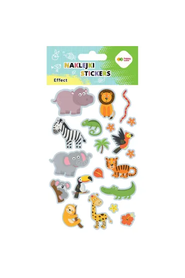 Happy Color Naklejki EFFECT -Zoo 10x20cm