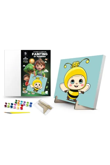 Malowanie po numerach - Pszcz�ka 25x25cm Qbee