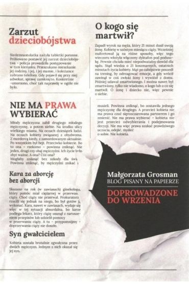 Doprowadzone do wrzenia Blog pisany na papierze