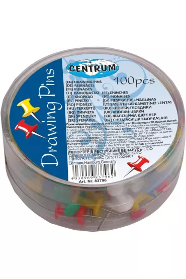Centrum Pinezki beczu�ki kolorowe 83796 1 cm
