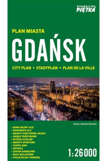 Gda�sk 1:26 000 plan miasta PI�TKA