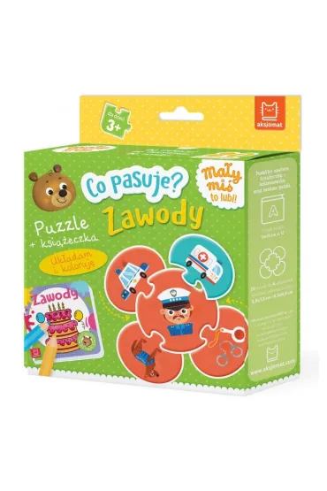 Co pasuje? Zawody. Puzzle + ksi��eczka - Anna Podg�rska