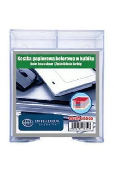 Interdruk Kostka papierowa kolorowa w kubiku 85 x 85 cm