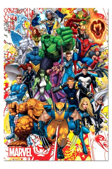Puzzle 500 el. Superbohaterowie Marvela Educa