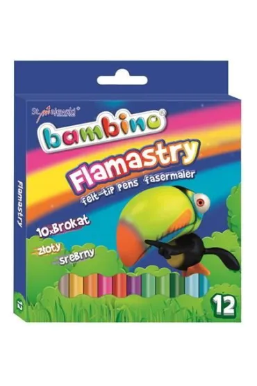 St. Majewski Flamastry brokatowe 12 szt.