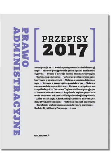 Prawo Administracyjne Przepisy 2017