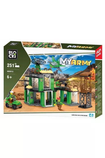 Klocki Blocki MyArmy Baza wojskowa 251 elem.