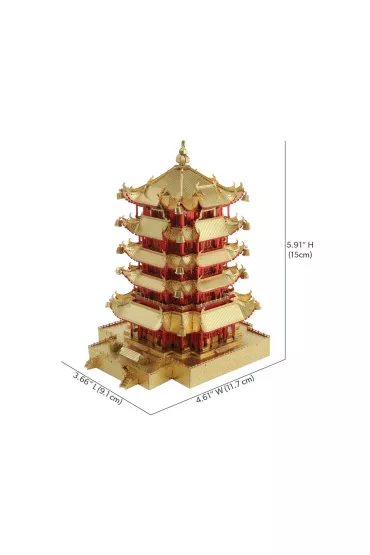 Puzzle Metalowe Model 3D - Wie�a ��tego �urawia piececool