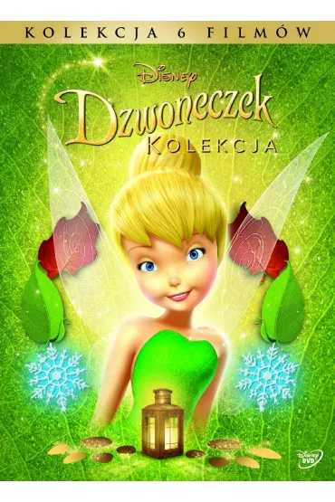 Pakiet 6 film�w: Dzwoneczek, Dzwoneczek i zaginiony skarb, Dzwoneczek i sekret magicznych skrzyde�, Dzwoneczek i uczynne wr�ki, Dzwoneczek i tajemnica pirat�w, Dzwoneczek i bestia z Nibylandii (6 DVD)