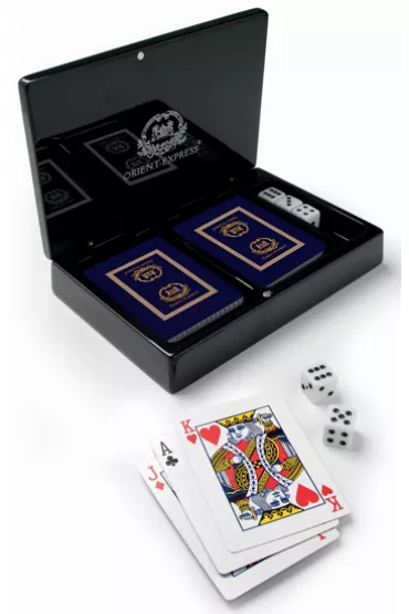 Zestaw do gry w karty i ko�ci ORIENT EXPRESS