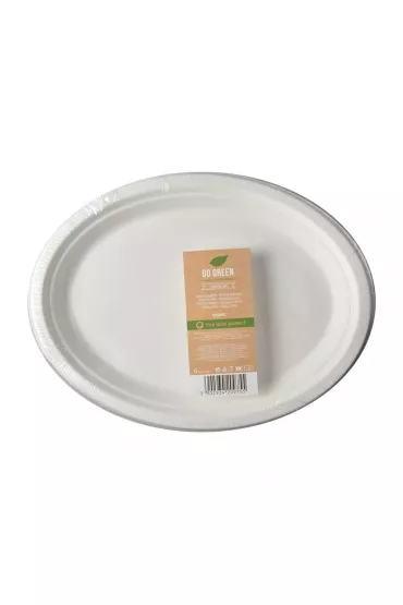 Arpex Talerze owalne Trzcina cukrowa 26 x 19cm 6 szt.