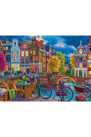 Puzzle 1000 el. Przytulna ulica Cobble Hill - Image World