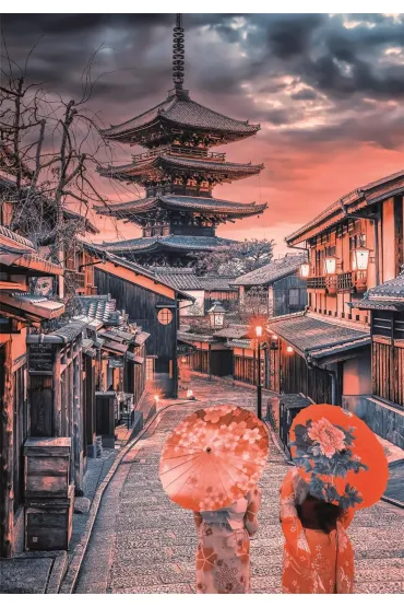 Puzzle 500 el. Evening In Kyoto Clementoni
