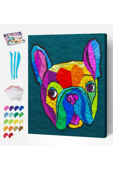 Panta Plast Zestaw do wyklejania plastelin� - Buldog