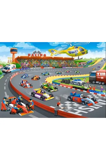 Puzzle 120 el. Wy�cigi formu�y Castorland