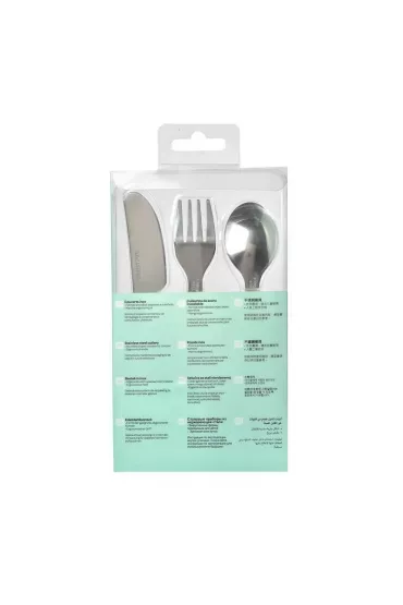 Beaba Sztuce ze stali nierdzewnej Airy Green 12 m+