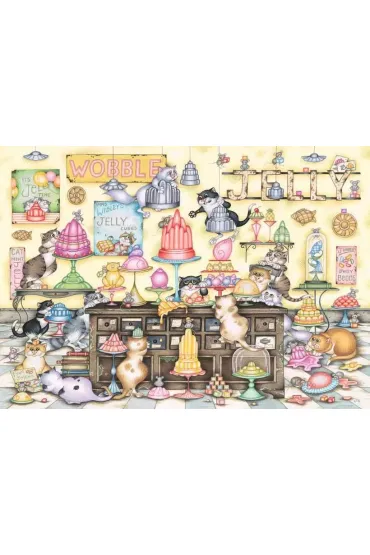 Puzzle 1000 el. 2D Crazy cats �elki Ravensburger