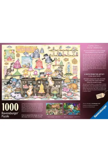 Puzzle 1000 el. 2D Crazy cats �elki Ravensburger