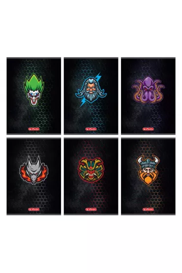 Herlitz Zeszyt A5 Game Avatars kratka 60 kartek 5 szt.