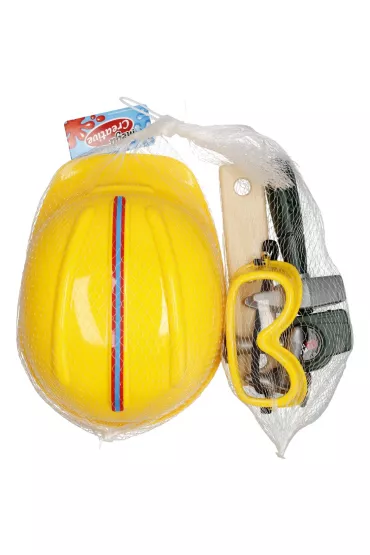 Kask budowlany z akcesoriami Mega Creative