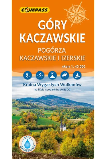 G�ry Kaczawskie Pog�rza Kaczawskie i Izerskie mapa laminowana skala 1 : 40 000 - Piotr Pietro�