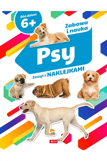 Psy zeszyt z naklejkami